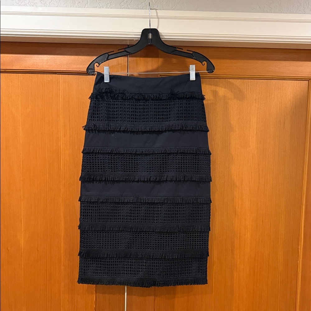 Elegant Black Tiered Skirt